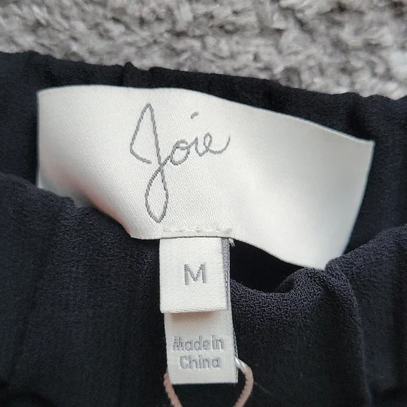 Joie Black Charlet Crepe Jogger Pants Medium New